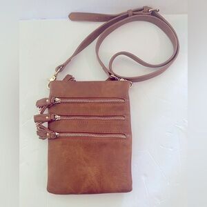 Mark and Hall Crossbody Brown with Tassels